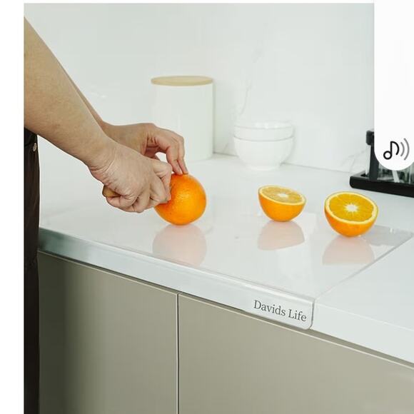 David's Life Countertop Clear Acrylic Cutting Board New XXXL - Picture 1 of 3